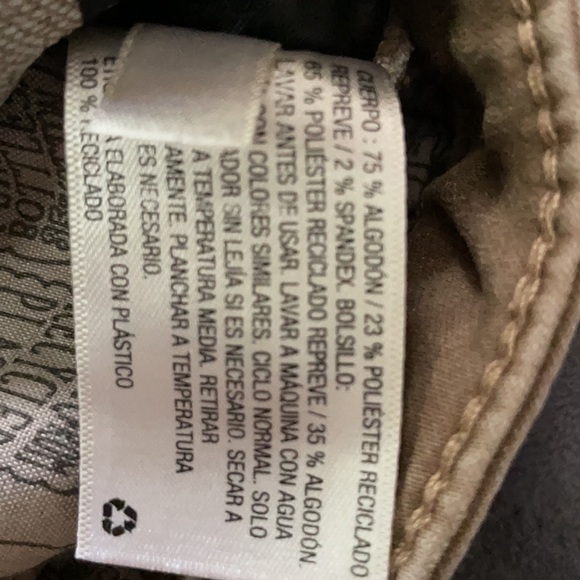 NWOT size 12 slim super stretch dark khaki pants - Picture 5 of 10